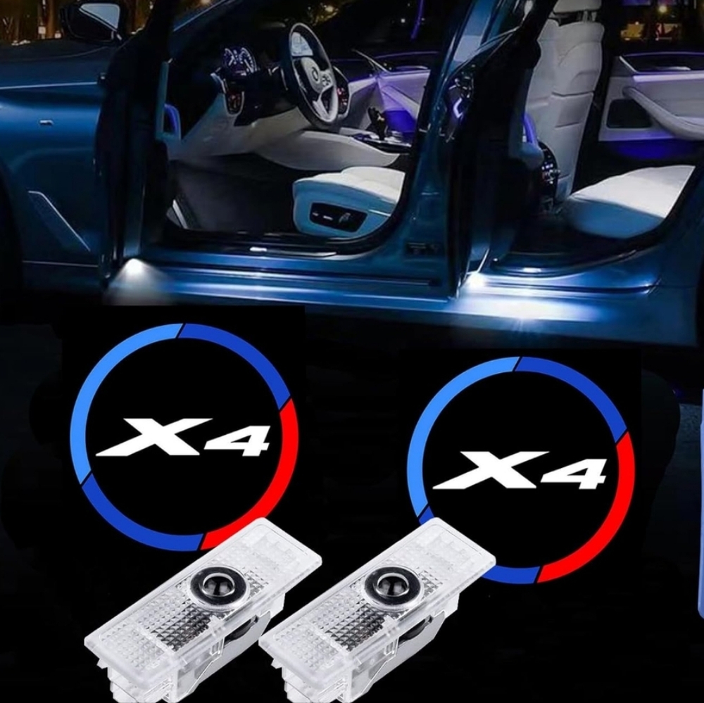 2 BMW X4 car door projector lights